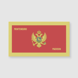 Nombre personalizado y texto Montenegro