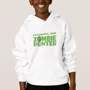 Nombre personalizado Zombie Hunter camisetas y cas