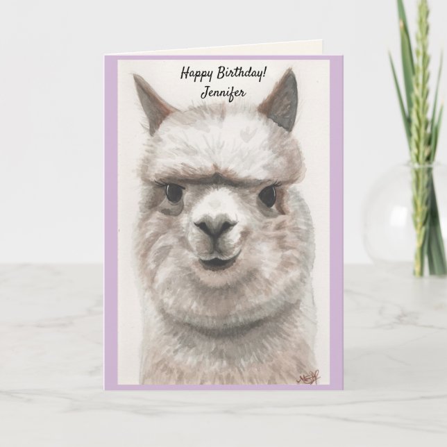 NOMBRE Personalizar la acuarela de la tarjeta de c (Anverso)