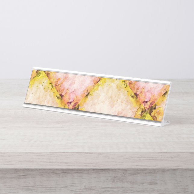 Nombre Placa de diseño triangular de diamante mareado (Anverso)