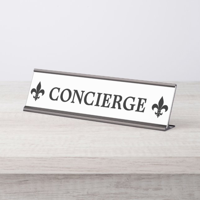 Nombre Placa de escritorio de conserjería (Anverso)
