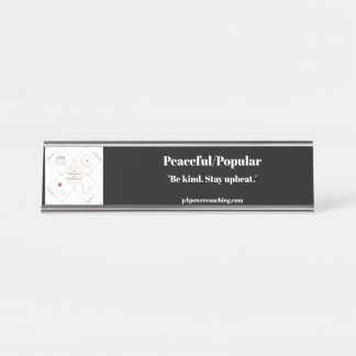 Nombre Placa de escritorio de plata pacífica/popular