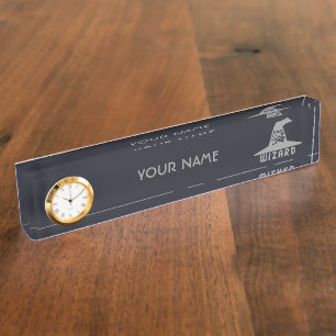 Nombre Placa de identificación de encargo del color del