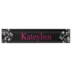 Nombre Placa de identificación de encargo personalizada
