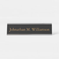 Placa de identificación de encargo personalizada