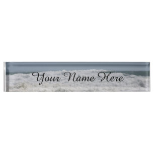 Nombre Placa de identificación de la ola oceánica
