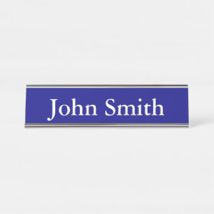 Nombre Placa de identificación del escritorio, estándar