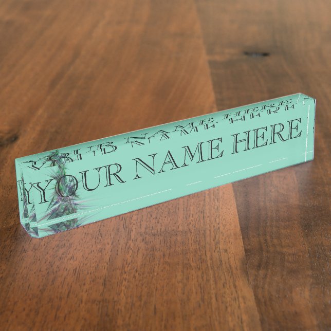 Nombre Placa de identificación del fractal del árbol de (Lateral)