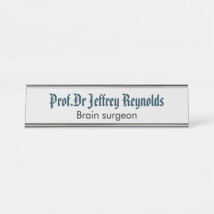 Nombre Placa de identificación del Rótulo de la puerta