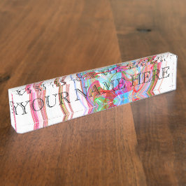 Nombre Placa de identificación espiral del fractal del