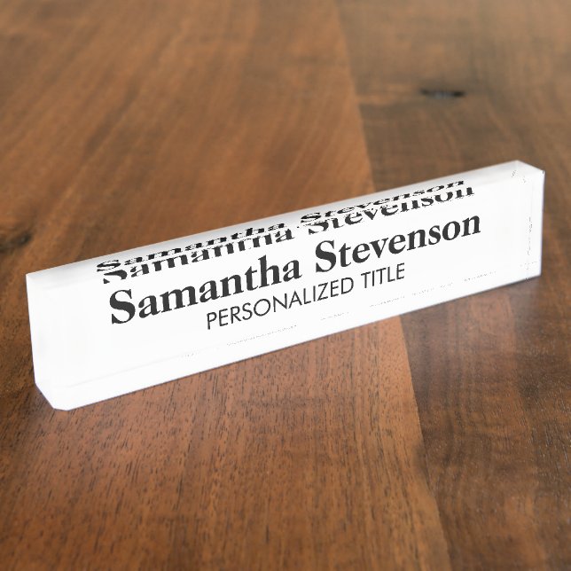 Nombre Placa de identificación personalizada del (Lateral)