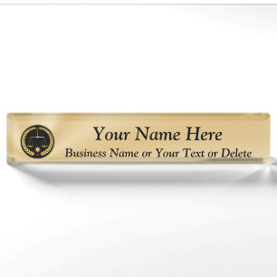 Nombre Placa de identificación personalizada del abogado