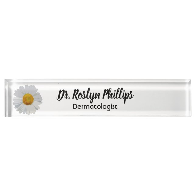 Nombre Placa de identificación personalizada del médico (Anverso)