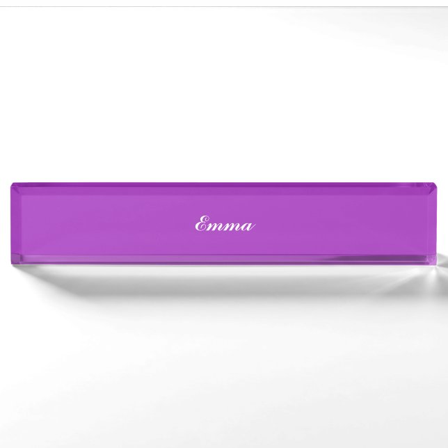 Nombre Placa de identificación personalizada orquídea (Anverso)