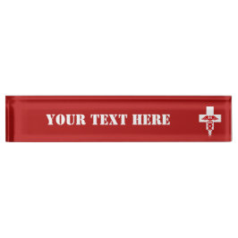 Nombre Placa de identificación profesional médica de