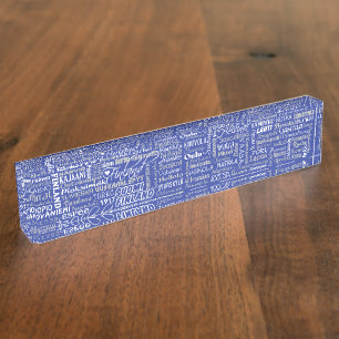 Nombre Placa de mesa de personalizado de las ciudades de