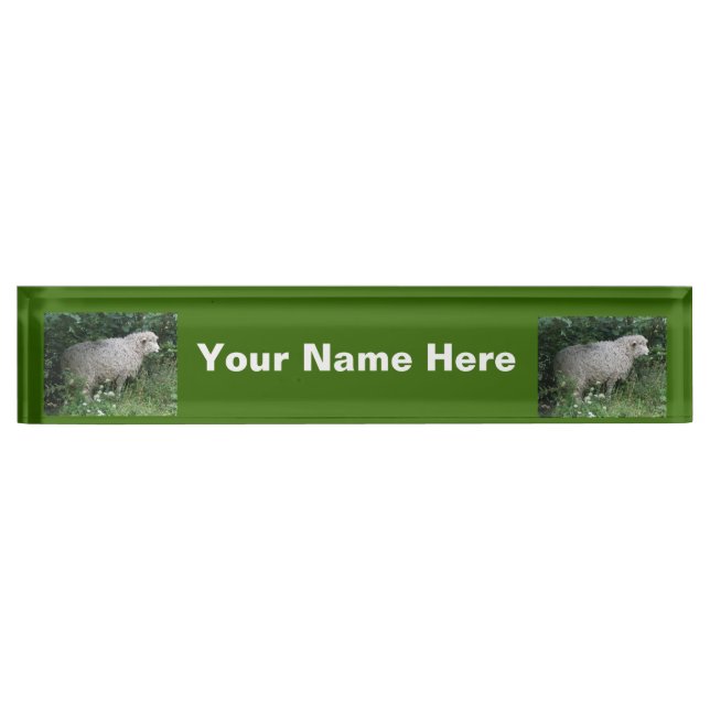 Nombre Placa de nameado para ovejas codiciosas (Anverso)