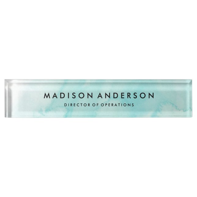 Nombre Placa de nombres de escritorio acuático (Anverso)