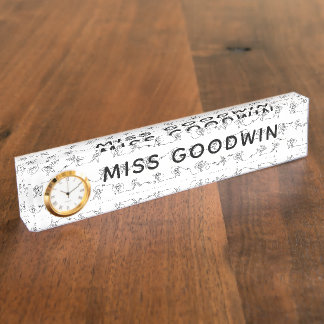 Nombre Placa de nombres de escritorio de astronauta