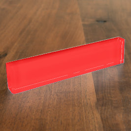 Nombre Placa de nombres de escritorio rojo profesional qu