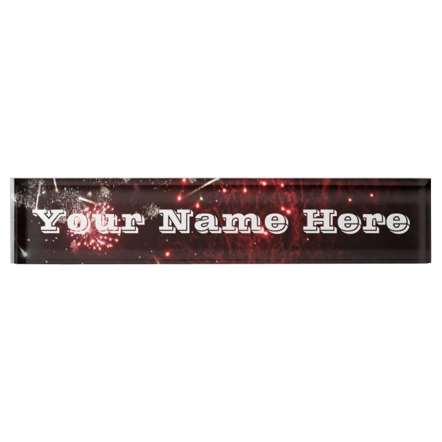 Nombre Placa de nombres de fuegos artificiales (Anverso)