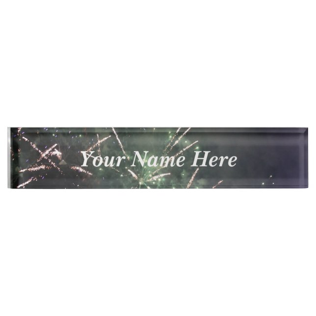 Nombre Placa de nombres de fuegos artificiales (Anverso)