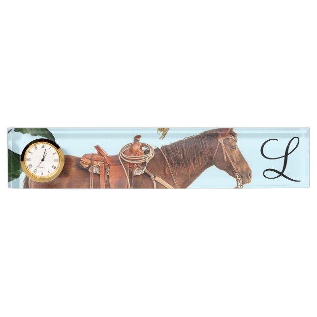 Nombre Placa de nombres de mostrador de caballos (Anverso)