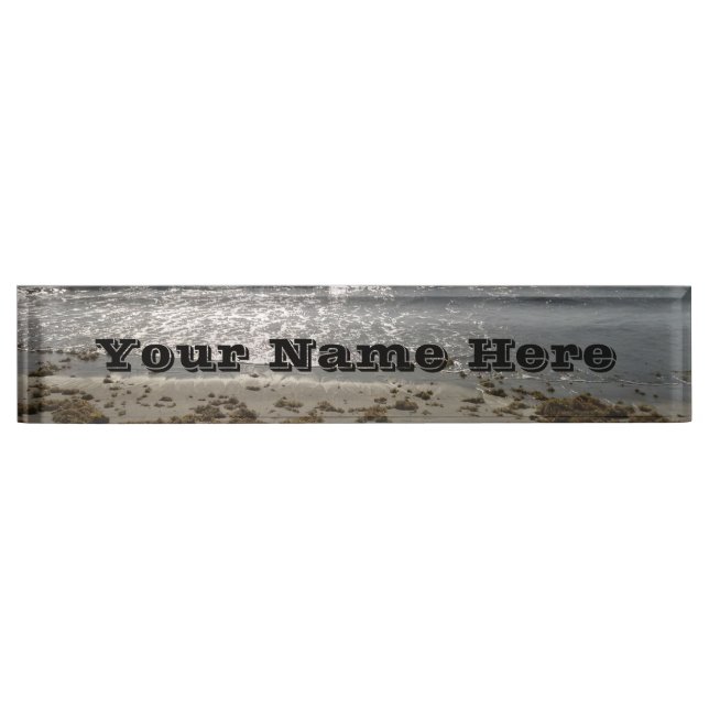 Nombre Placa de nombres de mostrador de playa (Anverso)