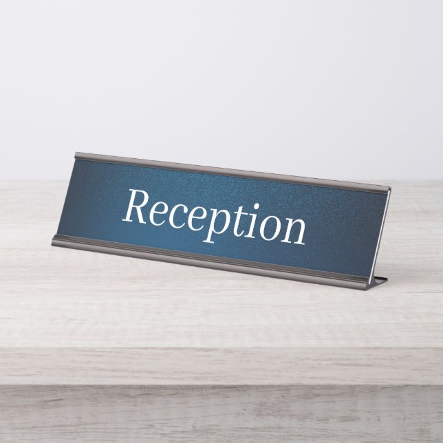 Nombre Placa de nombres de mostrador de recepción (Anverso)