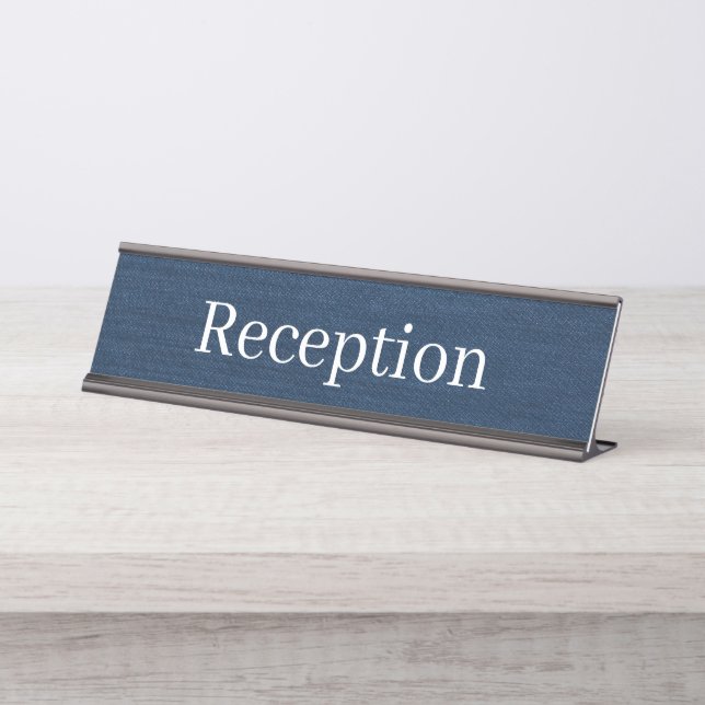 Nombre Placa de nombres de mostrador de recepción (Anverso)