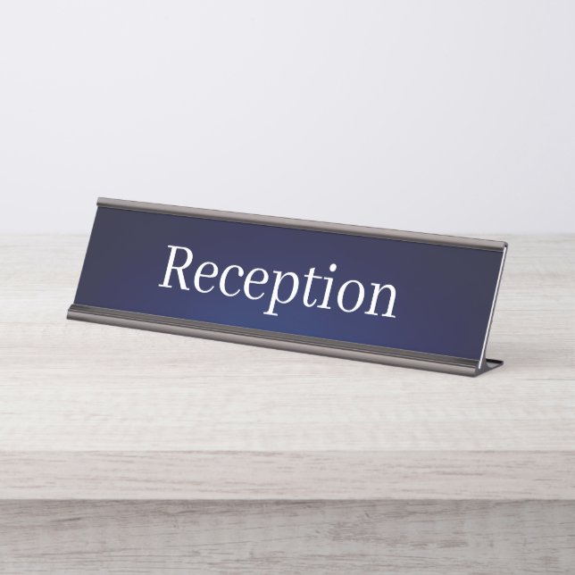 Nombre Placa de nombres de mostrador de recepción (Anverso)