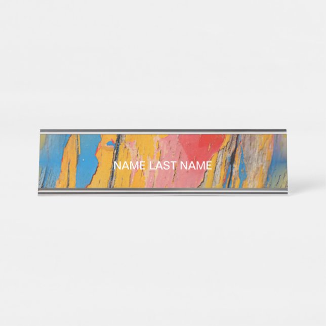 Nombre Placa de pintura colorida (Anverso)