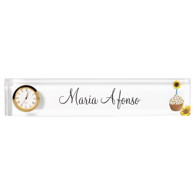 Nombre Placa de tarta de girasol (Anverso)