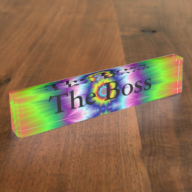Nombre Placa explosiva para el escritorio de tinte (Lateral)