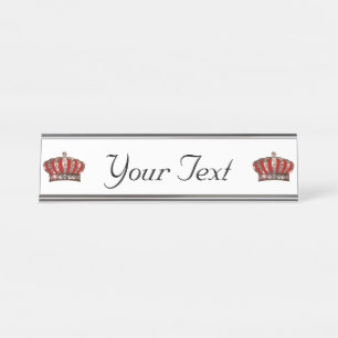 Nombre Placa personalizada de nombres de escritorio "Crow