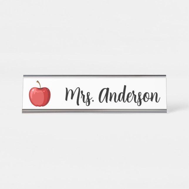 Nombre Placa personalizada de nombres de profesores de Ap (Anverso)