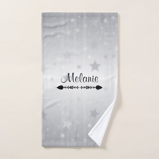 Nombre PLANTILLA, decorativo, personalizar (Toalla de mano)