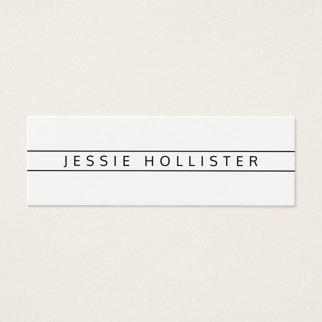 Nombre profesional e información (Frente)