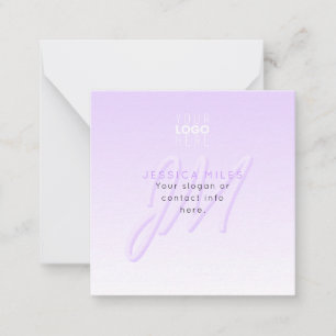 Nombre profesional y plantilla de eslogan   Morado