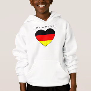 Nombre propio fútbol Alemania jersey corazón