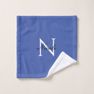 Nombre propio monogramado inicial azul