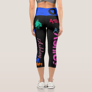Nombre repetido personalizado 6 letras Leggings HW