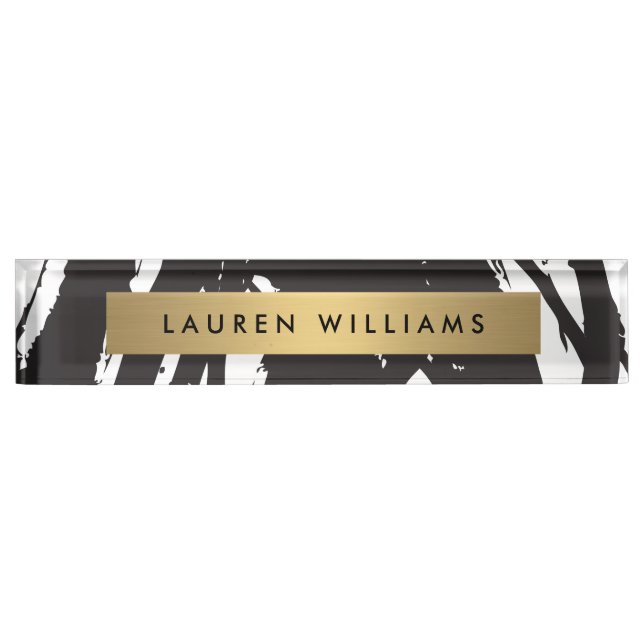 Nombre Resumen de la placa de la mesa para cepillos negro (Anverso)