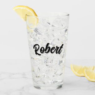 Nombre Robert Negro Con Sombra Paralela,