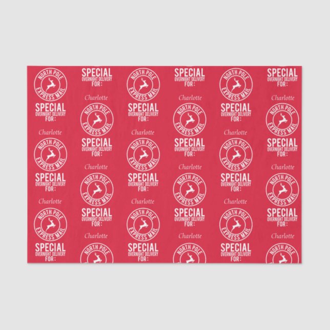 Nombre rojo y blanco del papel de tejidos del polo (Anverso)