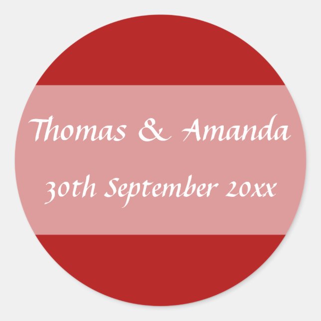 Nombre rojo y Sello para sobres de fecha (Anverso)