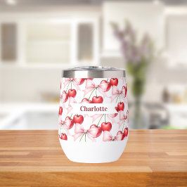 Nombre rosa del arco del cerezo