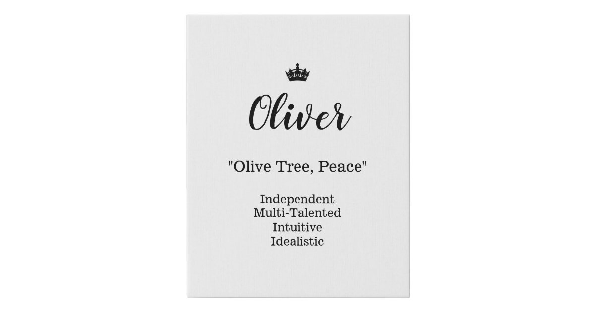 Significado del nombre Oliver