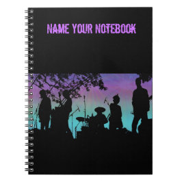 Nombre su cuaderno personalizado banda de la