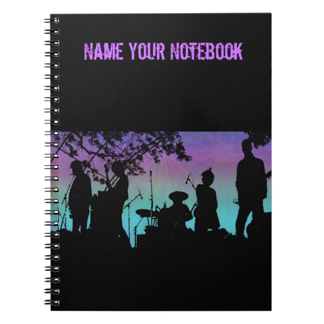 Nombre su cuaderno personalizado banda de la (Frente)